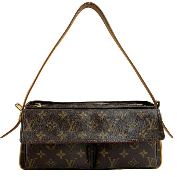 LOUIS VUITTON Brown Monogram Leather Shoulder Bag - Picture 1 of 10